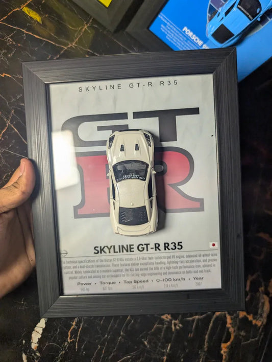 Nissan GTR35 3D Car Frame | With DIE-CAST Model