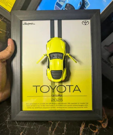 Supra MK5 3D Car Frame | With DIE-CAST Model